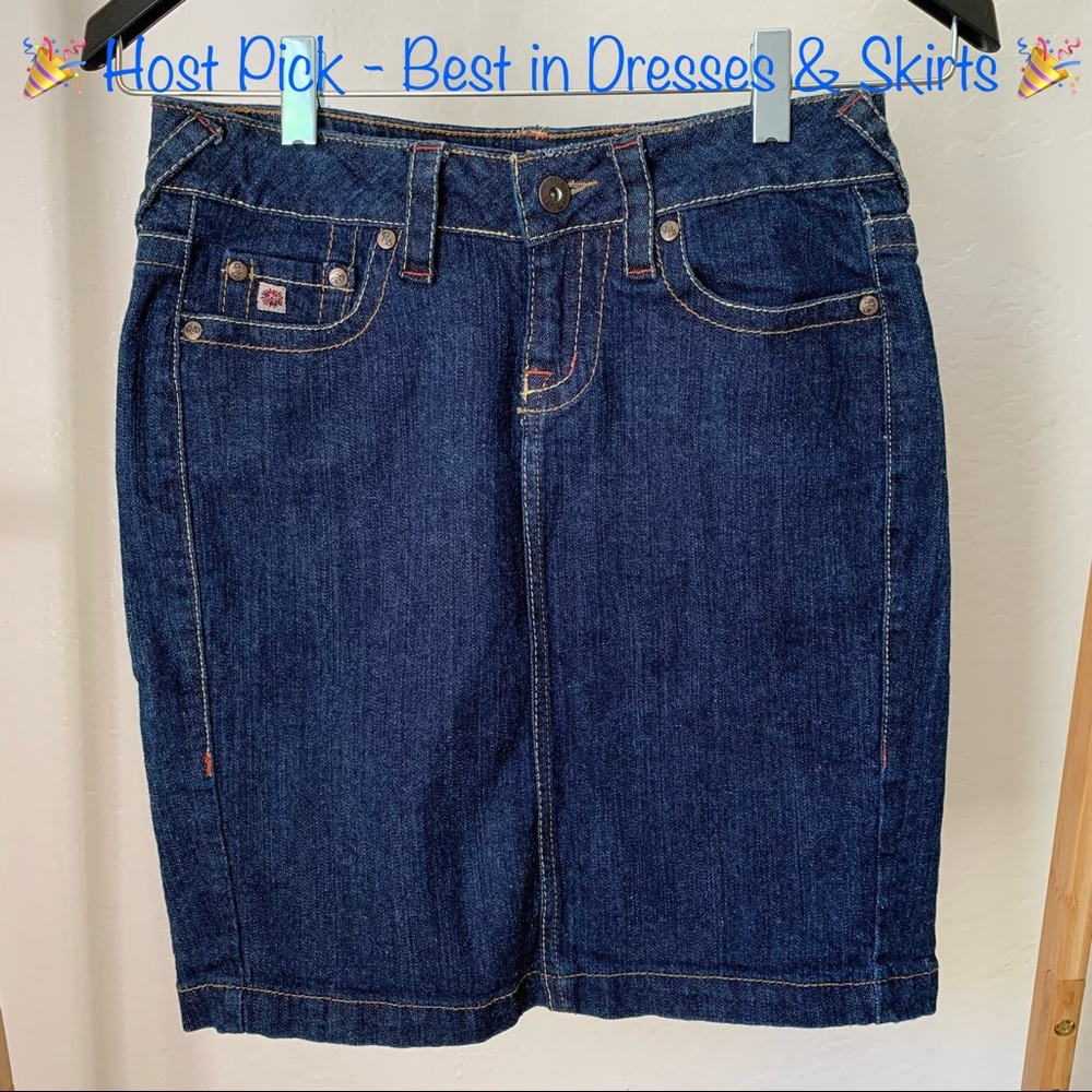 Vintage Paris Blues Denim Skirt - Size 3